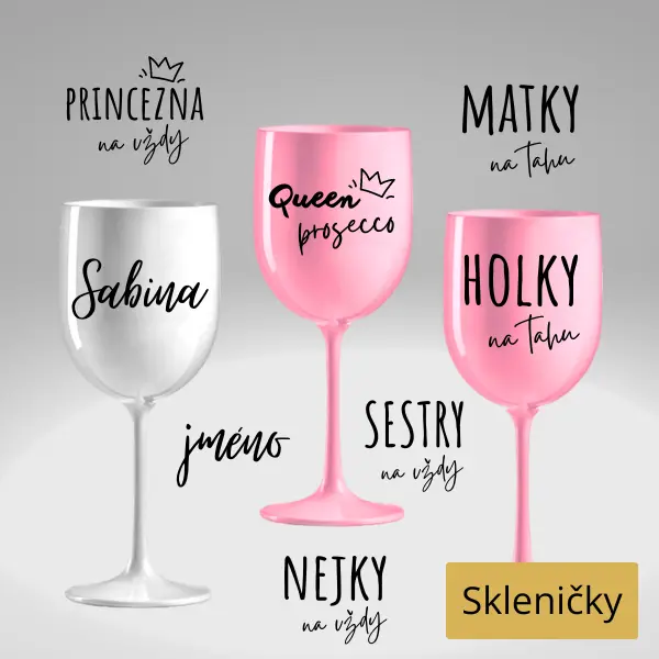 plastové skleničky na víno